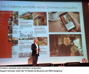 Rupert Simoner (CEO der VI Hotels & Resorts) am ÖHV Kongress